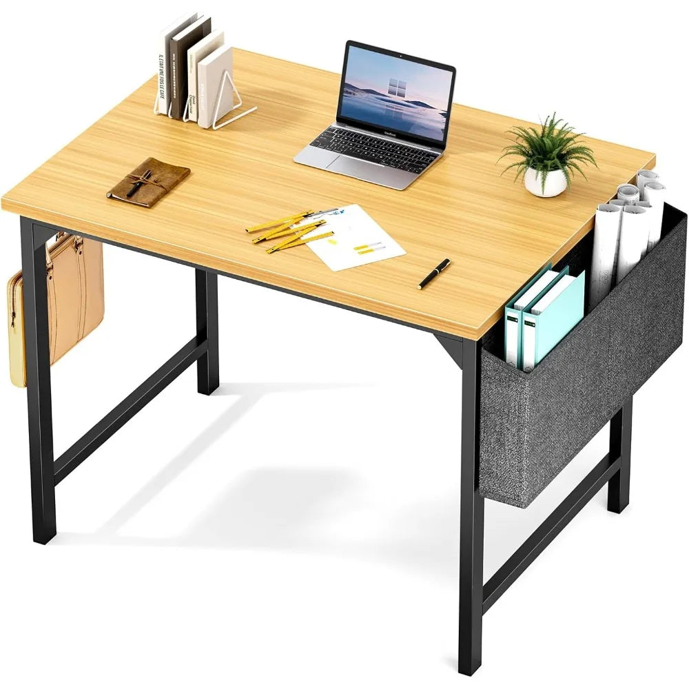 2024 New Sweetcrispy Computer Desk - 32 Inch Small Office Writing Work Study Student Teacher Home Bedroom Table Storage Bag