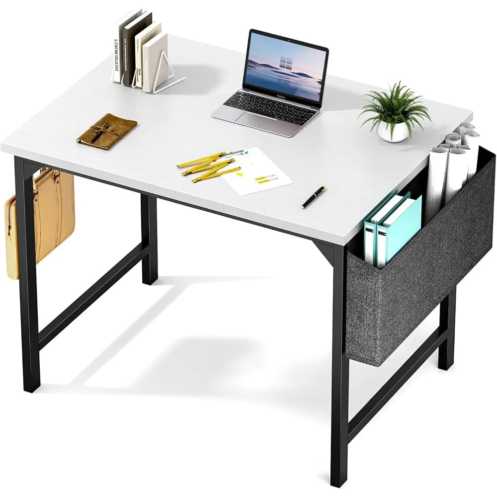 2024 New Sweetcrispy Computer Desk - 32 Inch Small Office Writing Work Study Student Teacher Home Bedroom Table Storage Bag